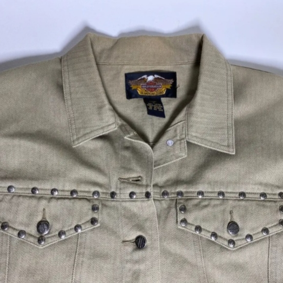 VTG  Harley Davidson Denim Jacket - Picture 6 of 6